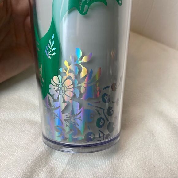 Starbucks New With Tags Christmas 2022 Pearlized Mermaid white Green Tumbler - Picture 5 of 6